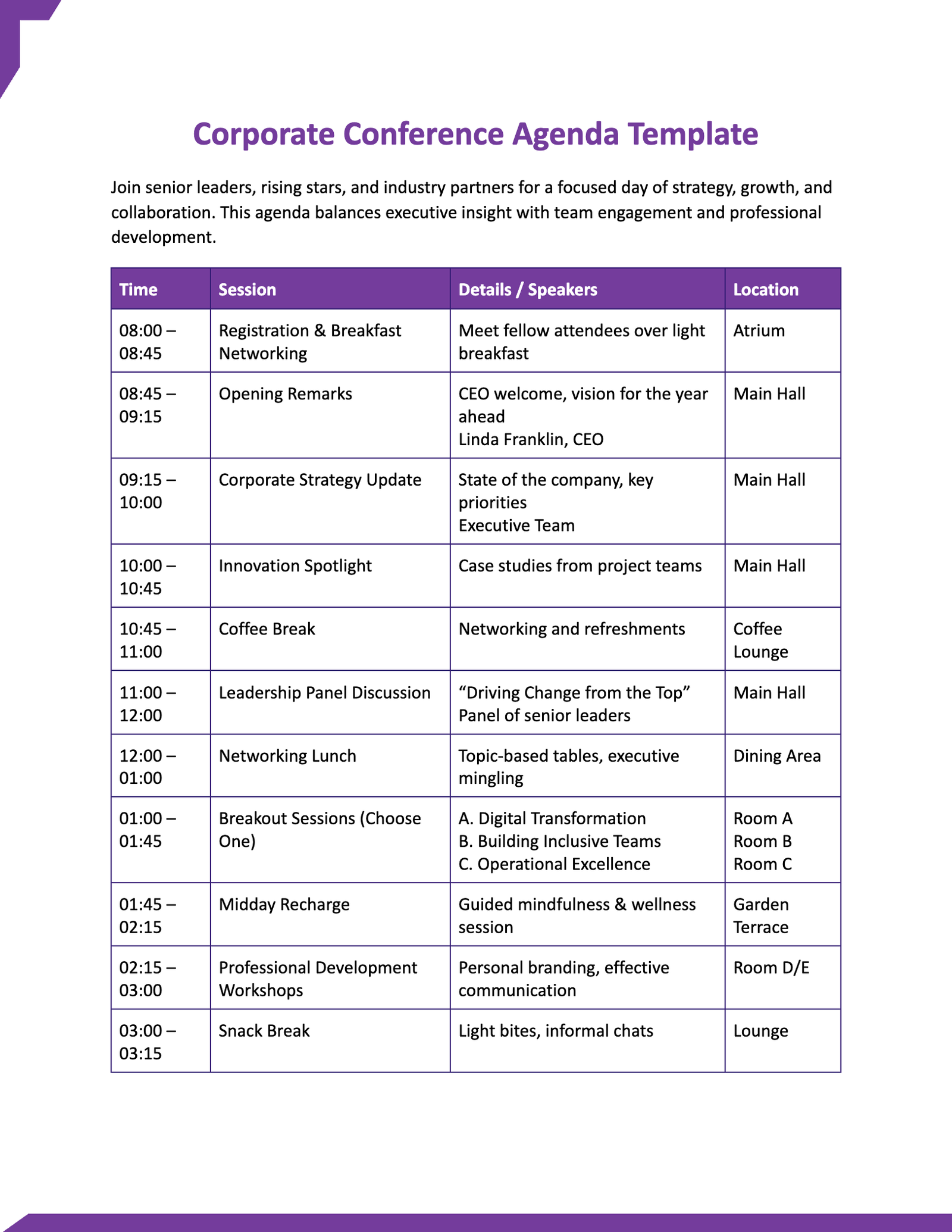 Conference Agenda