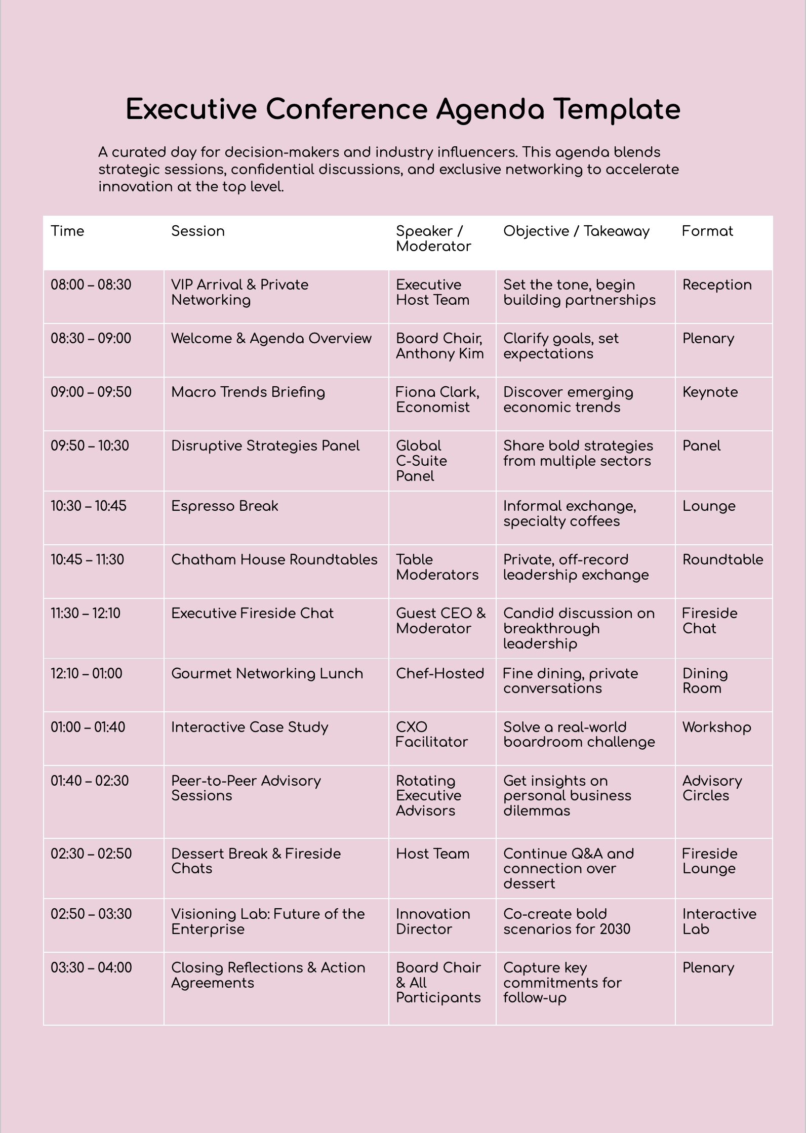 Conference Agenda