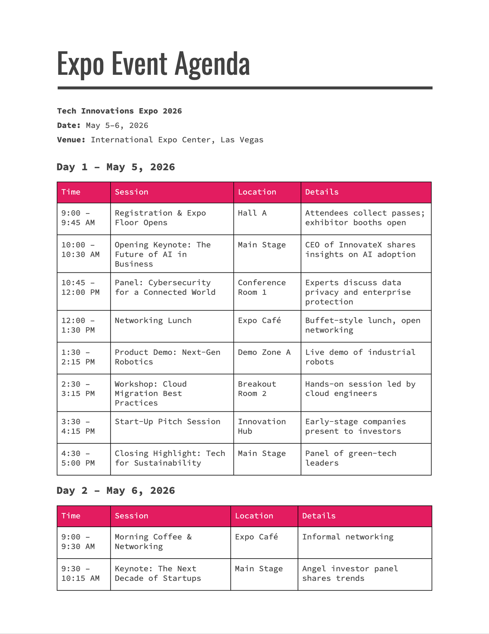 Expo Event Agenda Expo Event Agenda