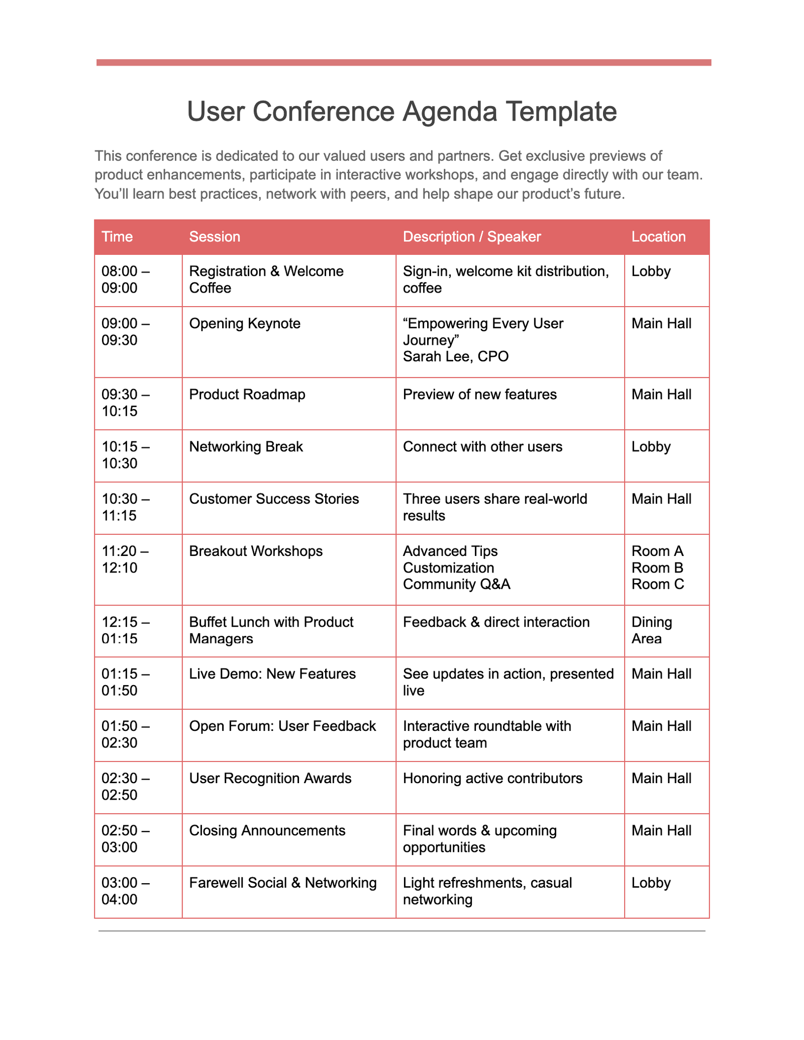 Conference Agenda