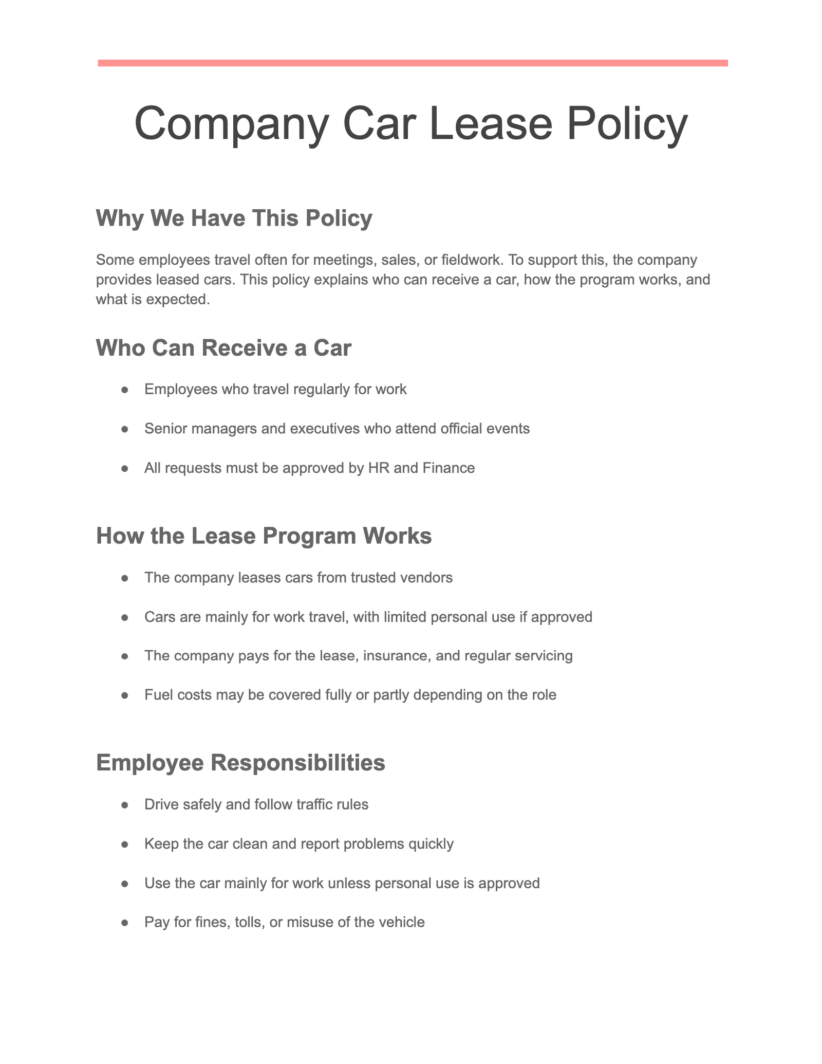 Company Car Lease Policy