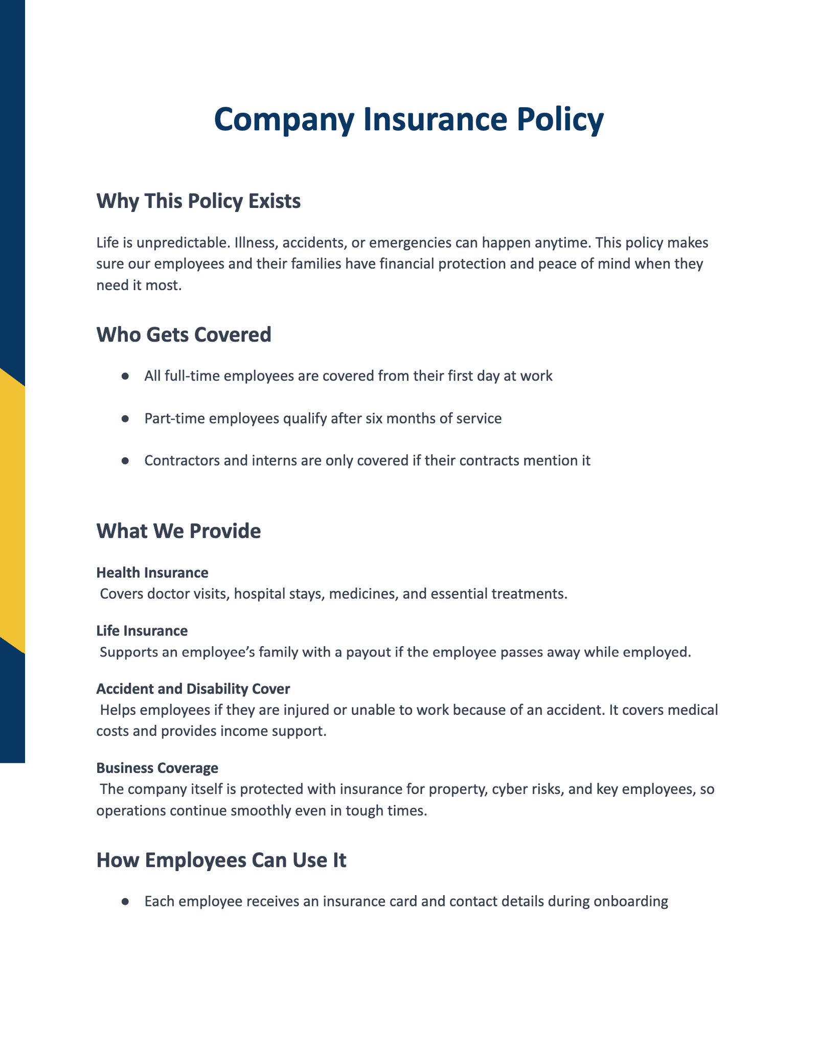 Company Insurance Policy
