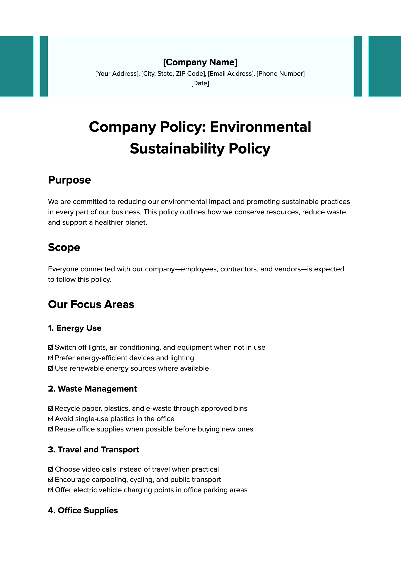 Company Policy