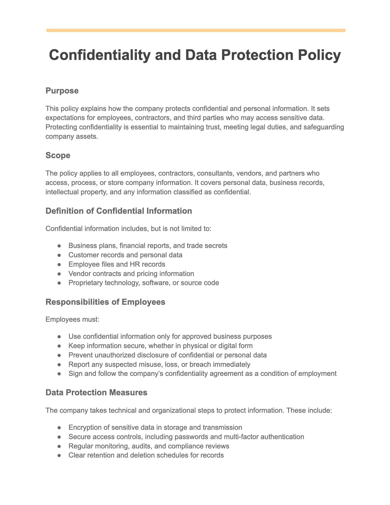 Confidentiality and Data Protection Policy