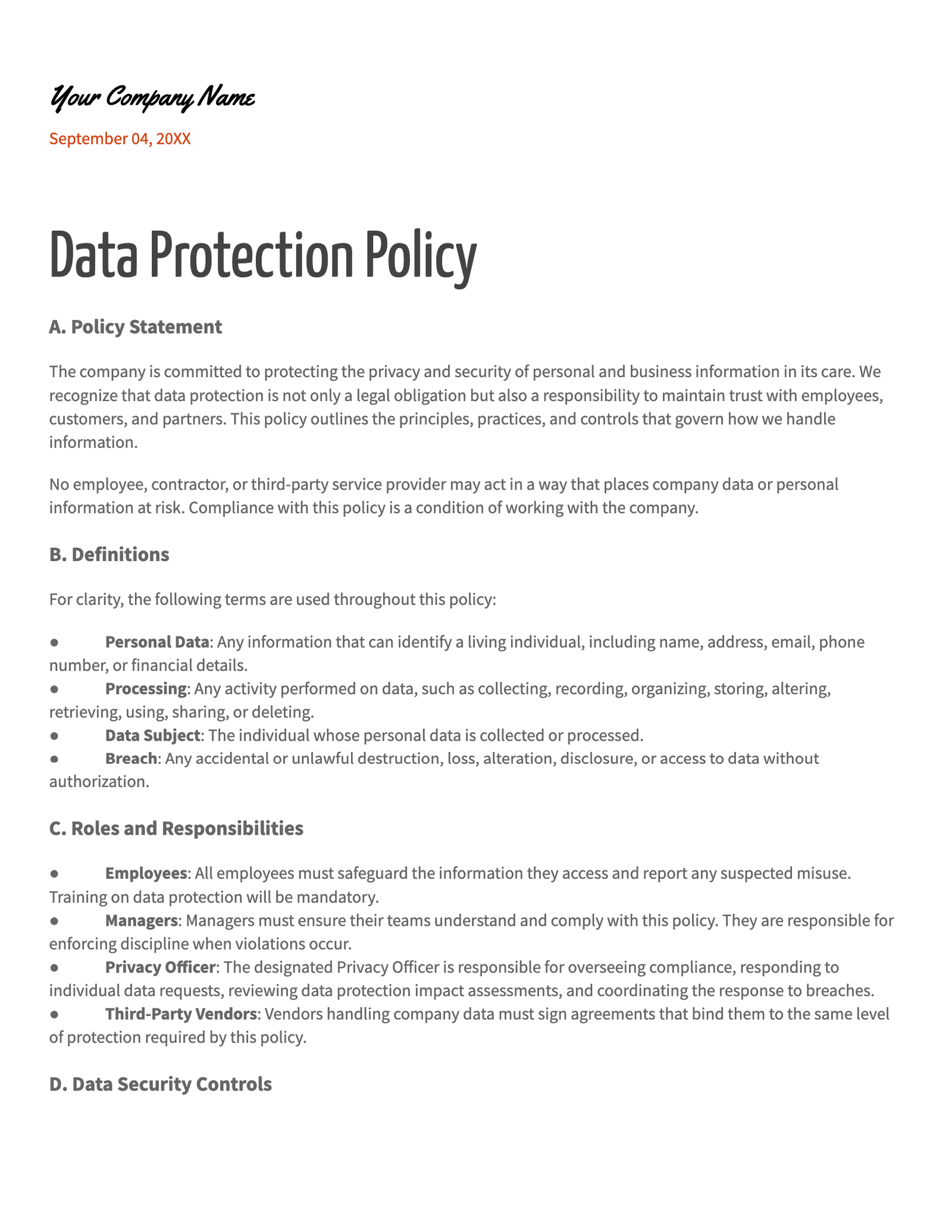 Data Protection Policy