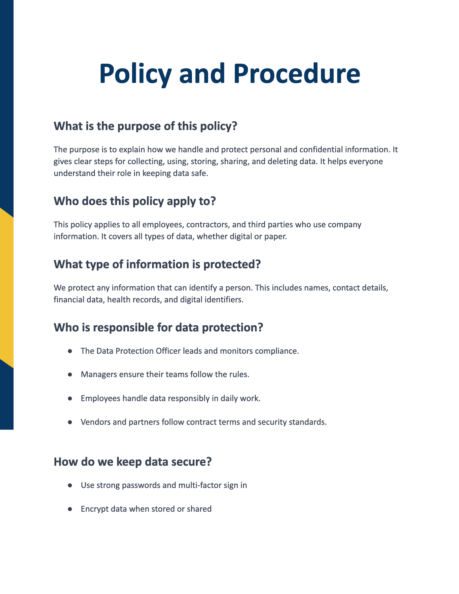 Policy and Procedure Policy and Procedure