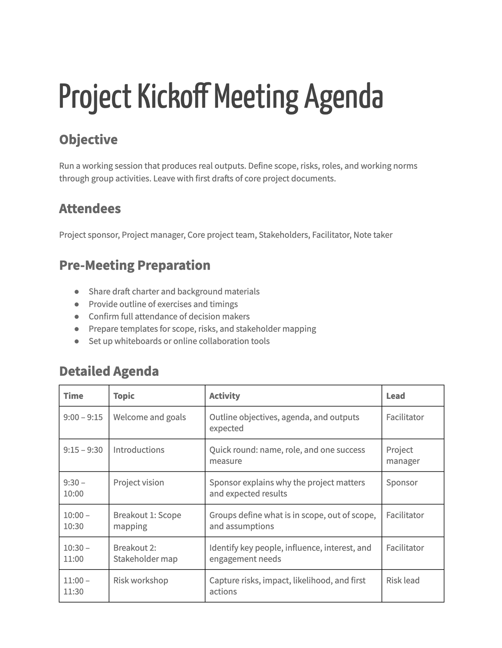 Project Kickoff Meeting Agenda Templates & Examples Project Kickoff Meeting Agenda Templates & Examples